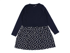 Name It dark sapphire dotted dress